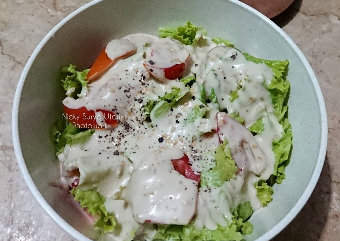 Resep Salad Dressing Wijen Sangrai ala Rumahan, Menggugah Selera