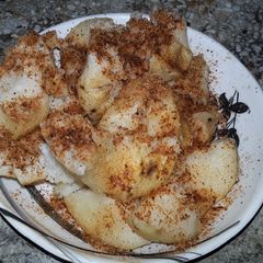 A picture of Fried Garadu (Ratalu) Famous Recipe of Madhya Pradesh.