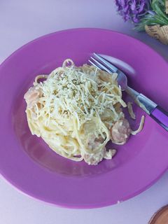 Foto resep Pasta Fettucine / Fettuccini / Fetucini Alfredo