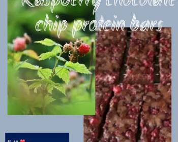 New Recipe Raspberry chocolate chip protein bars Home Style