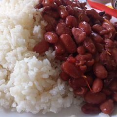 A picture of Rice and Beans.