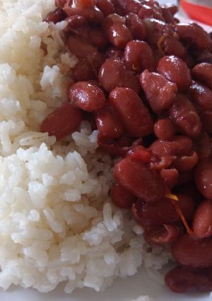 A picture of Rice and Beans.