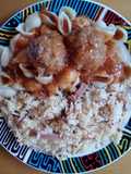 Pastas con albóndigas