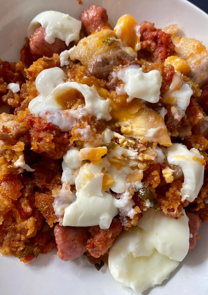 Una foto de Migas con huevo