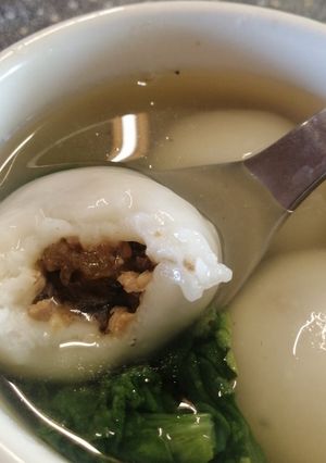 湯圓、鮮肉鹹湯圓動手做 的食譜成品照片