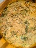 Tortilla de espinaca, cebolla y trigo bulgur 💚👏👏😊