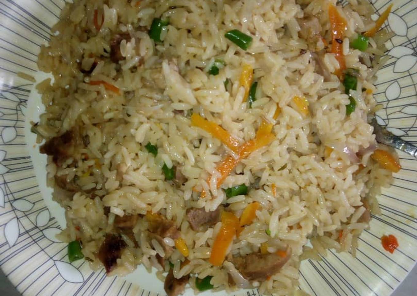 White Fried rice