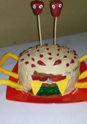 Una foto de Torta lluvia de hamburguesas