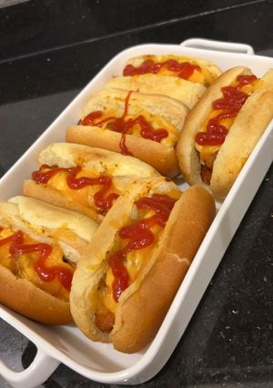 صورة لوصفة ساندويتش حمسة النقانق 🌭🔥