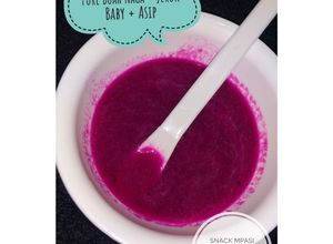 Foto resep Pure Buah naga + jeruk baby + asip