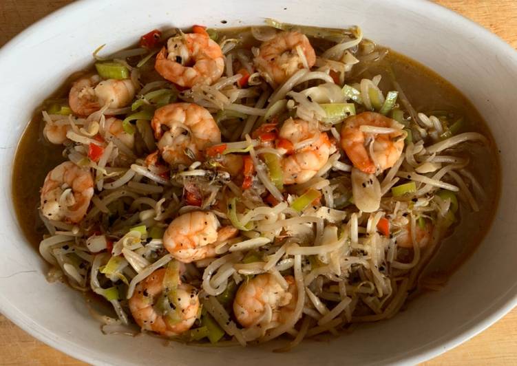 Resep Tumis Tauge &amp; Udang Lada Hitam ala Mrs. Bray Anti Gagal