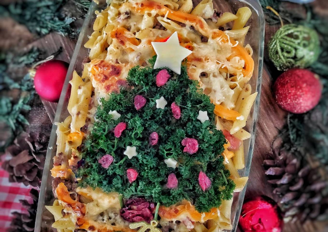 Triple Cheese Baked Pasta #tantanganakhirtahun #masakditahunbaru
