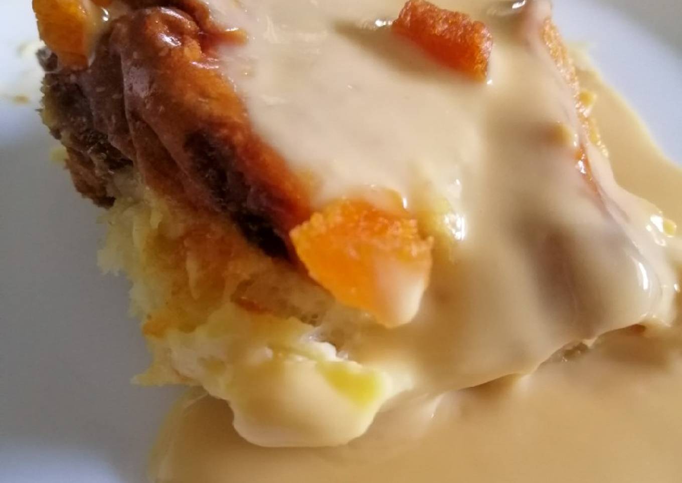 Puding Roti Mentega Aprikot