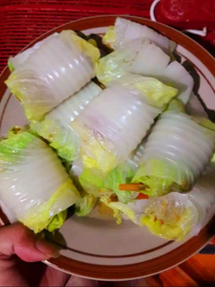 Foto resep Sawi gulung isi rebung jamur dan moza