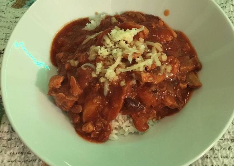 Simple Way to Make Super Quick Homemade Mexican chili chicken