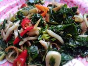 Gambar tumis bunga kecombrang teri