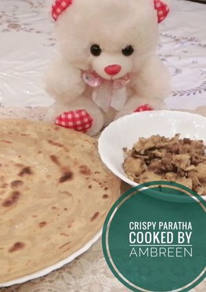 A picture of Desi Ghee main Bana Crispy Paratha Recipe for sehri.