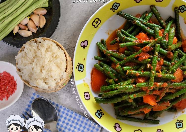 TUMIS KACANG PANJANG bumbu TERASI