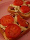 Mini pizzas para desayuno