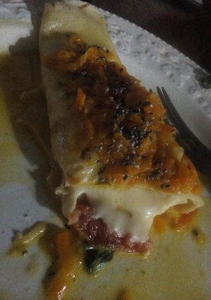 Una foto de Salsita de cebolla y zanahoria por ej. para canelones caprese