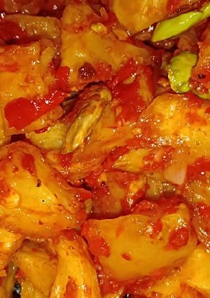 Foto resep Sambel goreng kentang