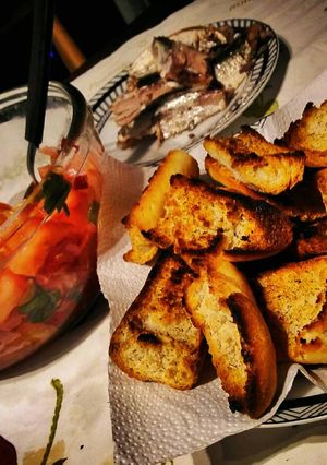 Una foto de Bruschettas