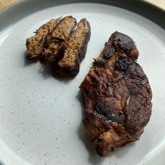 A picture of Pan-fried Lion’s Mane mushroom.