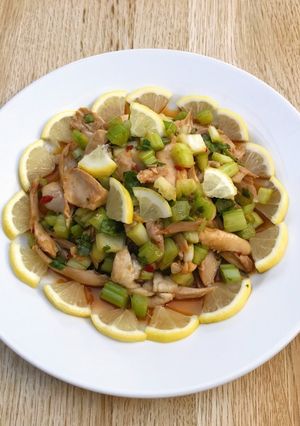 A picture of Warm Lemon Chicken Salad.