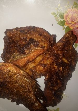 Foto resep Ikan mas goreng kering