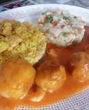 Albóndigas caseras de merluza y gambas