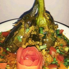 A picture of Baigan masala.