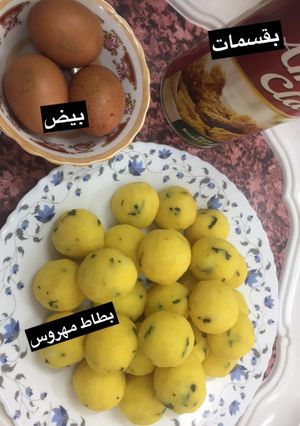 صورة لوصفة كرات البطاطا بالبقسماط (كتشوري)