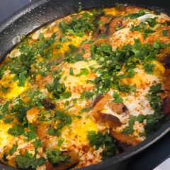 Portuguese Egg with Masala Sausage@mubina_18 A picture of Portuguese Egg with Masala Sausage@mubina_18.