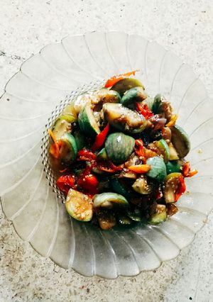 Foto resep Tumis terong hijau