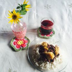 A picture of West African Beans and Plantain Pottage.