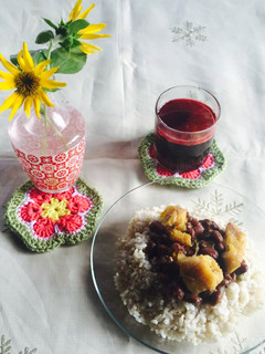 A picture of West African Beans and Plantain Pottage.