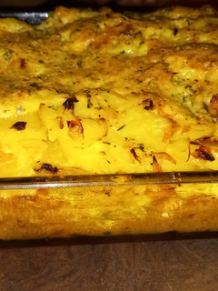 Una foto de Tortilla de papa al horno en fuente Pyrex