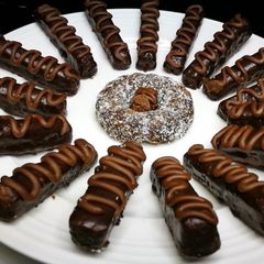 A picture of Fingers chocolate cake.