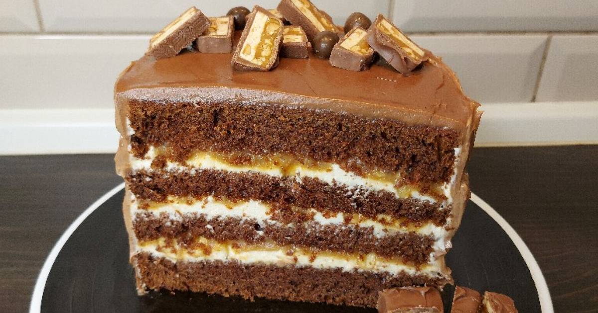 Как сделать торт сникерс в домашних условиях рецепт с фото пошагово