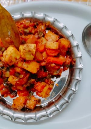 A picture of #DSR#Dhaba style mixed vegetable.