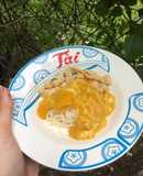 Mì ý sốt xoài và gà áp chảo