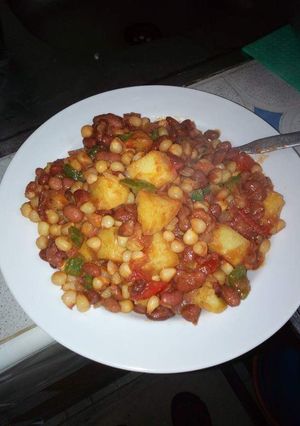 A picture of Githeri With Waru.