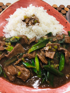 Una foto de Carne mongoliana