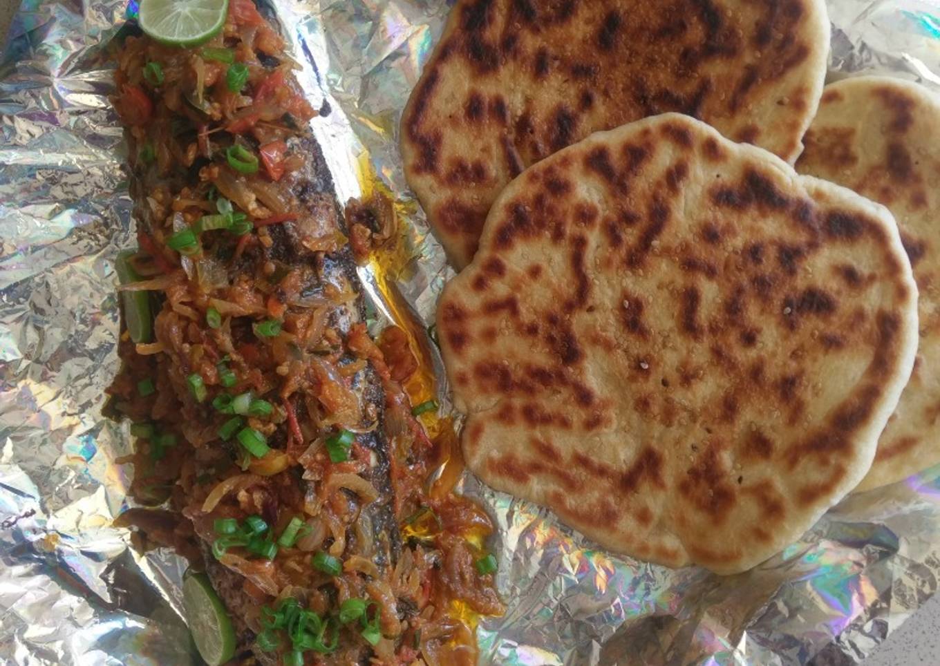 Roasted fish