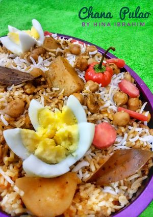 A picture of Chana Pulao.