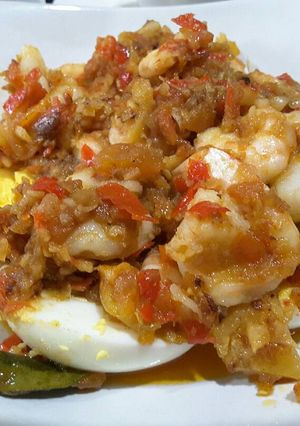 Foto resep Telor sambel udang