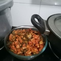 Boiled cauliflower veggie A picture of Boiled cauliflower veggie.