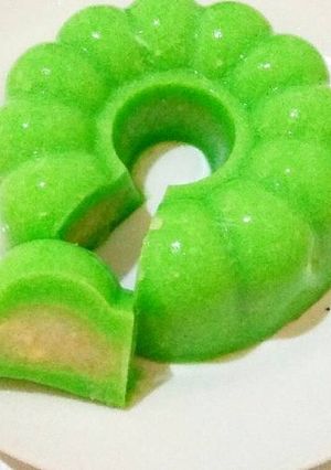 Foto resep Puding Lumut Isi Durian
