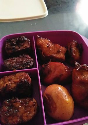 Foto resep Bacem Tahu Tempe Ayam Telur