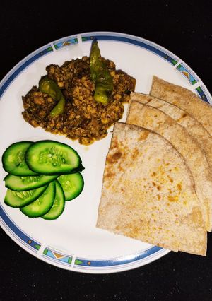 A picture of Chicken Qeema dry 😋.